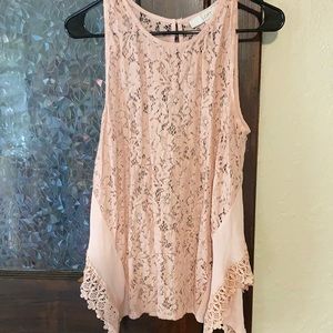 Loft lace tank top